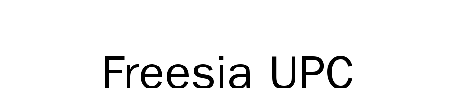 Freesia UPC Font Download Free